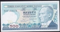 7.Emisyon 2.Tertip 500 Lira D25 342024 Çil
