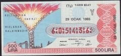1985 29 Ocak Yarım Bilet - Y Serisi
