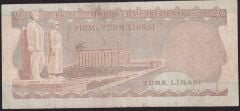 6.Emisyon 2.Tertip 20 Lira E68 354737 Çok Temiz