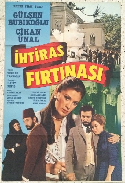 GÜLŞEN BUBİKOĞLU - CİHAN ÜNAL - İHTİRAS FIRTINASI - FİLM AFİŞİ eski kağıt para mezat