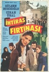 GÜLŞEN BUBİKOĞLU - CİHAN ÜNAL - İHTİRAS FIRTINASI - FİLM AFİŞİ eski kağıt para mezat
