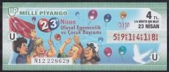2010 23 NİSAN ÇEYREK BİLET - U SERİSİ