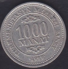 TÜRKMENİSTAN 1000 MANAT 1999