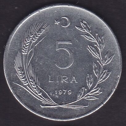 1979 Yılı 5 Lira