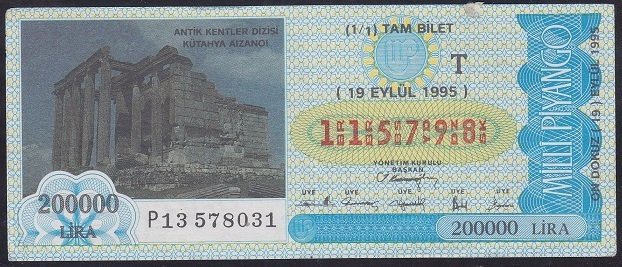 1995 19 EYLÜL TAM BİLET