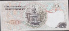 6.Emisyon 2.Tertip 50 Lira I83 601654 Çok Temiz+