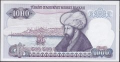 7.Emisyon 2.Tertip 1000 Lira F43 091849 Çil