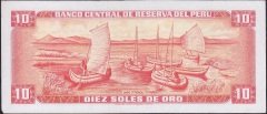 Peru 10 Soles 1973 Çilaltı