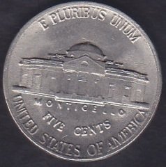 AMERİKA 5 CENT 1988 P