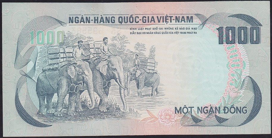 South Vietnam 1000 Dong 1972 Çil Pick 34