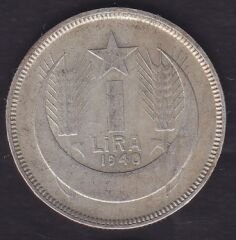 1940 Yılı 1 Lira Gümüş