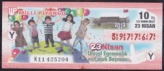 2013 23 NİSAN YARIM BİLET - Y SERİSİ