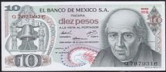 Meksika 10 Pesos 1974 Çilaltı Pick 63g