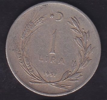 1957 Yılı 1 Lira