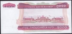 Myanmar 5000 Kyats 2015 Çil Pick 83