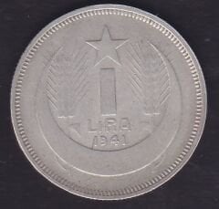 1941 Yılı 1 Lira Gümüş