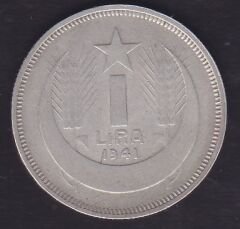 1941 Yılı 1 Lira Gümüş