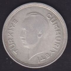 1941 Yılı 1 Lira Gümüş