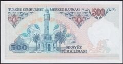 7.Emisyon 2.Tertip 500 Lira D04 326555 Çil