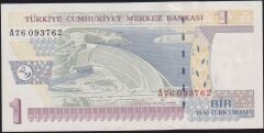 8.Emisyon 1 YTL A76 093762 Çil