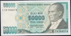 7.Emisyon 2.Tertip 50000 Lira L79 264174 Çilaltı Çil
