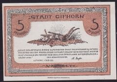 Almanya 5 Pfennig Notgeld 1921 Çil