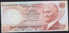 6.Emisyon 2.Tertip 20 Lira E27 075173 Çilaltı Çil