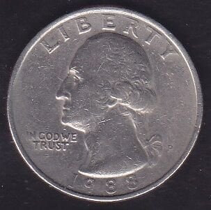 Amerika Çeyrek Dolar 1988 P