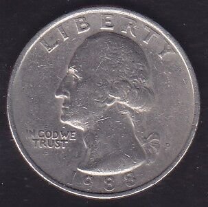Amerika Çeyrek Dolar 1988 P