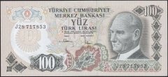 6.Emisyon 3.Tertip 100 Lira J28 717853 Çil