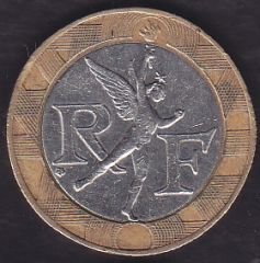 Fransa 10 Frank 1989