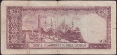 5.EMİSYON 3.TERTİP 500 LİRA T22 010366 TEMİZ