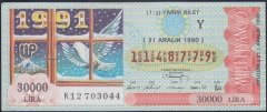 1990 31 ARALIK YARIM BİLET - Y SERİSİ