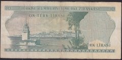 6.EMİSYON 1.TERTİP 10 LİRA B18 179038 ÇOK TEMİZ