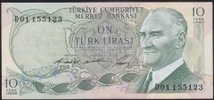 6.EMİSYON 1.TERTİP 10 LİRA D01 155123 ÇİLALTI