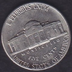 AMERİKA 5 CENT 1991 P