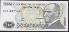 7.EMİSYON 2.TERTİP 10 LİRA D81 557390 ÇİL