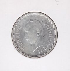 1941 Yılı 1 Lira Gümüş