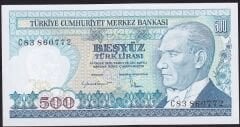 7.Emisyon 2.Tertip 500 Lira C83 860772 Çilaltı Çil
