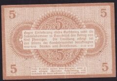 Almanya 5 Pfennig Notgeld 1917 Çilaltı