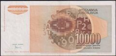 Yugoslavya 10000 Dinar 1992 Çok Temiz+
