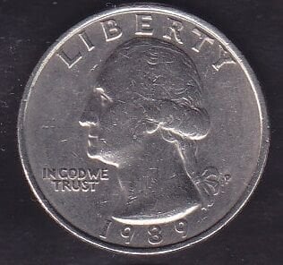 Amerika Çeyrek Dolar 1989 P