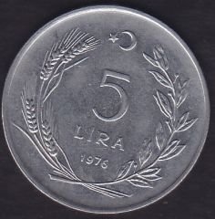 1976 Yılı 5 Lira