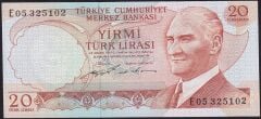 6.Emisyon 2.Tertip 20 Lira E05 325102 Çilaltı Çil