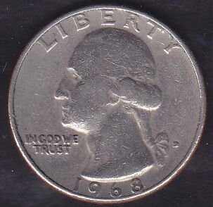 Amerika Çeyrek Dolar 1968 D