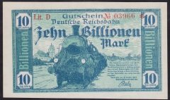 ALMANYA 10 TRİLYON MARK  1923 ÇİL