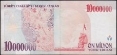 7.Emisyon 10 000 000 Lira D03 974426 Çok Temiz+