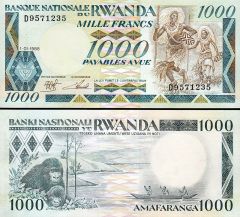 Rwanda 1000 Frank 1988 Çilaltı Çil Pick 21