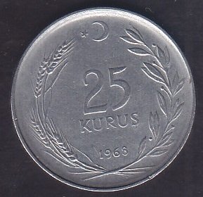 1968 YILI 25 KURUŞ