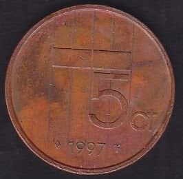 Hollanda 5 Cent 1997